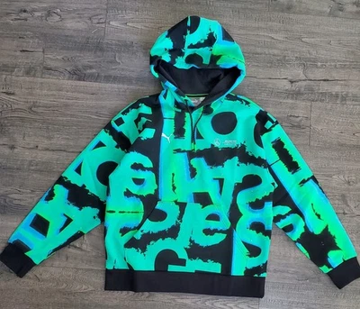 PUMA Mapf1 Neon Energy AMG Petronas Graphic Hoodie 62757 01 Men's Medium New  - Image 1 of 4