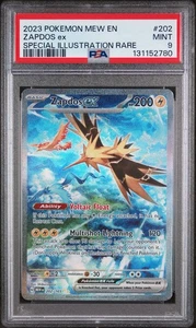 Psa 9 Zapdos ex 202/165 Scarlet & Violet 151 Special Illustration Rare English - Bild 1 von 3