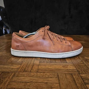 Born Allegheny Shoes Men's 12 Brown Leather Comfort Lace Up Low Sneakers - Picture 1 of 13