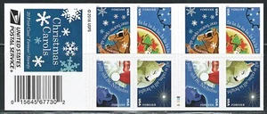 Mint US Christmas Booklet Pane of 20 Forever Stamps Scott# 5250b (MNH) - Picture 1 of 2