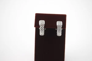 Damen Ohrringe / Ohrclips 14k Weißgold 18 Brillanten ca. 0,36ct. ca. 10,4g - Bild 1 von 7