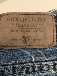 Mens Faded Glory Jeans 34x30 Original Fit. Ruggedly worn Hobo Chic Shred Pre Own - Picture 1 of 11
