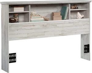 Sauder River Ranch Headboard Full/Queen | White Plank Finish - Picture 1 of 7