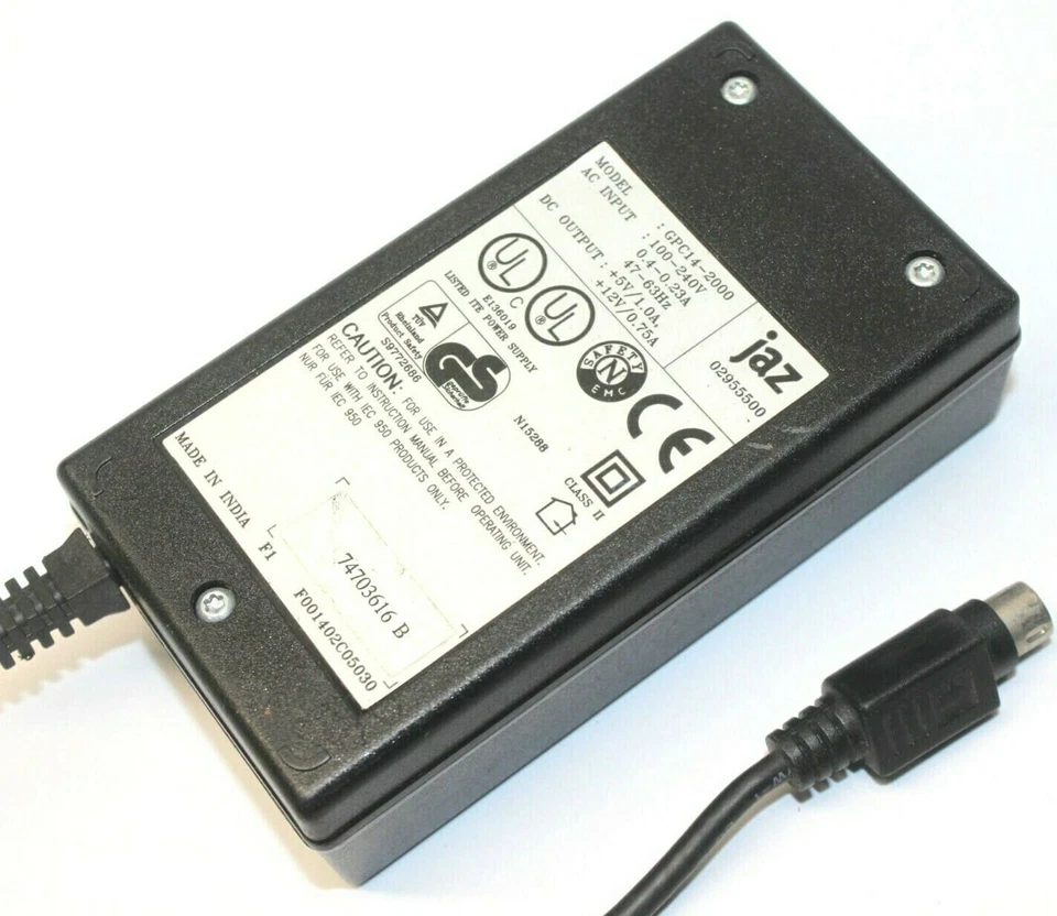 Jaz GPC14-2000 AC Adapter Power Supply Charger Multi-Tip Output 5 12 Volt .75 1A - Image 1 of 1