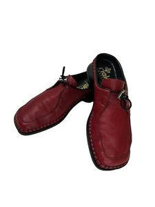 Rieker Antistress rote Damen-Leder-Pantoletten EU 36 US Größe 6 - B37 - Bild 1 von 7