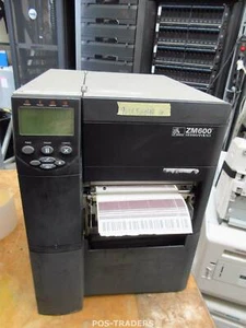 ZEBRA ZM600 LAN USB Thermo Thermal 168 mm Label Printer 9,215,442 INCH / LINES - Afbeelding 1 van 5