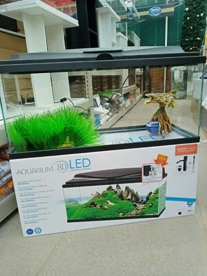 ** BRAND NEW ** LARGE Glass Fish Tank Aquarium Led, Light, Heater, Filter & More