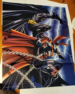 Batman Spawn Poster Frank Miller Todd McFarlane Art 25x20 Jamie Foxx Movie - Picture 1 of 3