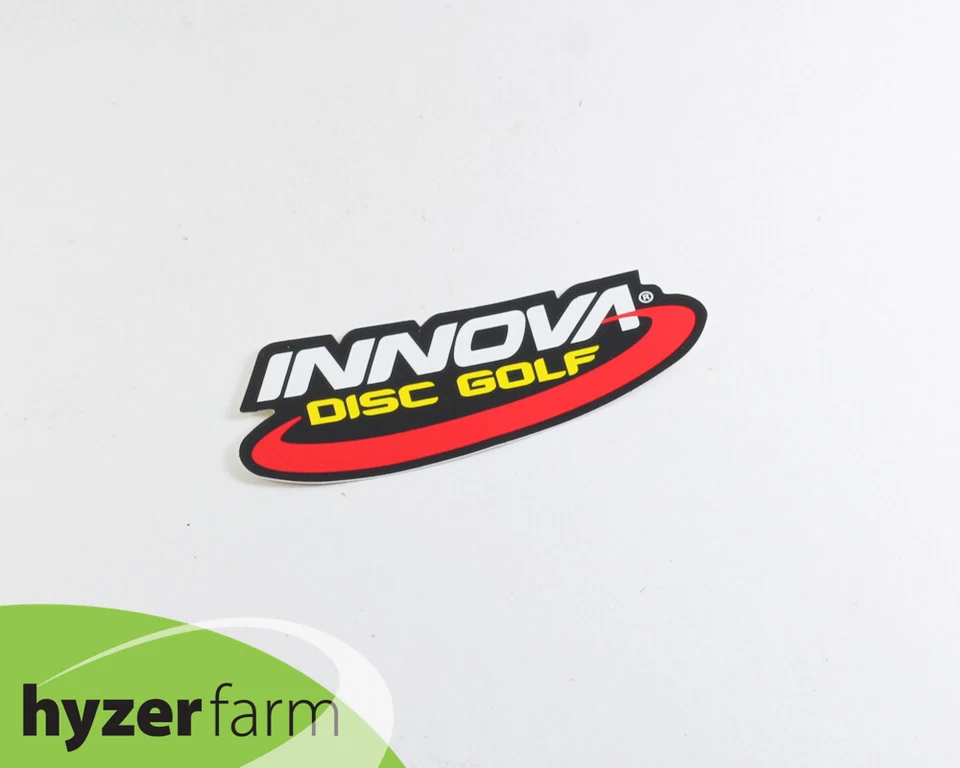 ИННОВАЦИОННЫЙ МИНИ-РАЗМЕР ЛОГОТИП SWOOSH ВИНИЛОВАЯ ШТАМПОВАННАЯ НАКЛЕЙКА Hyzer Farm диск-гольф - Изображение 1 из 1