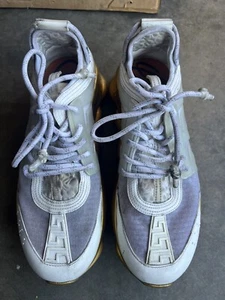 Versace White/Gold Chain Reactions Low Top Sneakers - Picture 1 of 7