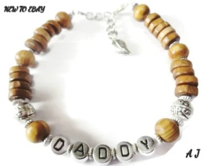 PULSERA SURF PERSONALIZADA ESTILO TIBETANO PARA HOMBRE, PAPÁ, PAPÁ, HIJO, ABUELO ~ CUALQUIER NOMBRE - Imagen 1 de 2