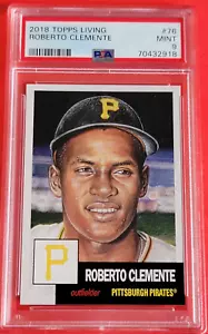 ROBERTO CLEMENTE 2018 TOPPS LIVING TESSERA GRADUATA PSA NUOVA DI ZECCA 9 PITTSBURGH PIRATES - Foto 1 di 2
