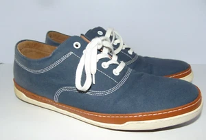 Allen Edmonds Casual Lace Up Blue Gray Denim Shoes Men's 11.5 D - Picture 1 of 10
