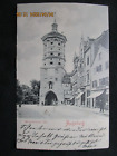 Oryginalna stara brama AK Augsburg Wertachbrucker z 1906 roku