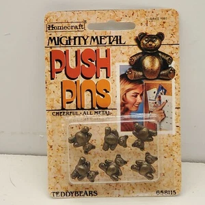 Homecraft Mighty Metall 6 Teddybären Stecknadeln Vintage - Bild 1 von 7