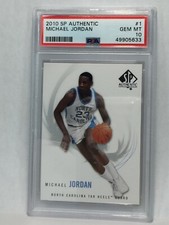 PSA 10 GEM 2010 SP Authentic Michael Jordan #1 HOF NEW CASE BULL LEGEND UNC TAR