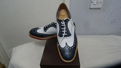 Church's Men's Blue/White Downton Prestige Leather Lace-up Shoes £450 - Image 1 of 4