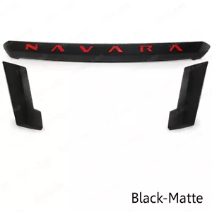 Fits Nissan Frontier Navara 2WD 4WD 2021 - 22 Black 3Pcs Front Grille Cover - Foto 1 di 8