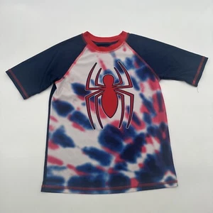 Marvel Spiderman T-Shirt Youth Boy M Blue Graphic Print Logo Multicolor …#21133 - Picture 1 of 8