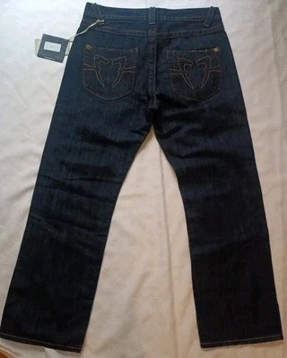 Jean Seven7 Azul Oscuro Algodón Pierna Recta Bolsillos Talla 32x30/214 Foto 1 de 4