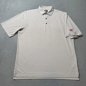 FootJoy Polo Shirt Athletic Fit Mens XL Polka Dot Performance Athleisure Golf FJ - Picture 1 of 11