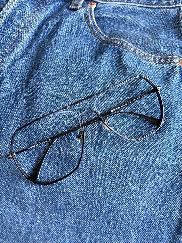 Gafas de sol Tom Ford Gilles-02 TF852 10B de metal negro aviador marcos 61-14-145 Foto 1 de 4