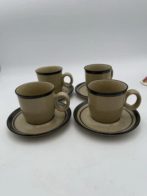 Juego de 4 platillos taza café arándanos gres Noritake AB20 Foto 1 de 4