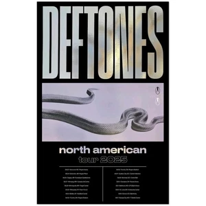 Deftones North American Tour 2025 Poster Concert Dates List - Picture 1 of 4