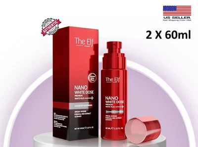 Сыворотка The Elf Nano белая доза 10 X быстрое осветление уход за кожей лица 60 мл (2 упаковки) - Изображение 1 из 4