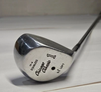 De colección Chicago Classic 9,5 grados madera fundida 1 madera diestro driver 43,5" eje de acero Foto 1 de 4