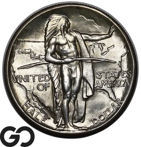 1926 Oregon Trail Commemorative Half Dollar, Gorgeous Superb Gem BU++ - Picture 1 of 3