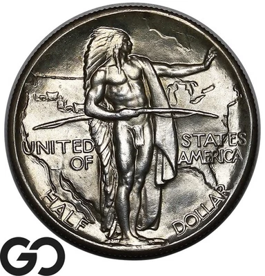 1926 Oregon Trail Commemorative Half Dollar, Gorgeous Superb Gem BU++ - Image 1 of 3