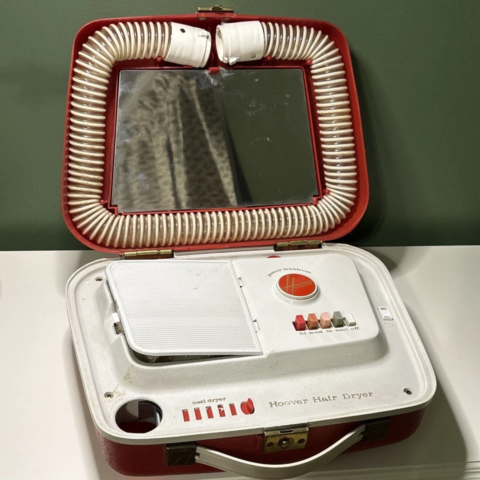 SECADOR DE PELO Y SECADOR DE UÑAS ELÉCTRICO HOOVER vintage probado funciona Foto 1 de 4