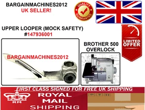 PIEZA DE MÁQUINA DE COSER INDUSTRIAL BROTHER B500 OVERLOCK U/LOOPER M/SAFETY 147936001 - Imagen 1 de 3