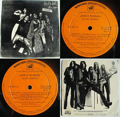 ALICE COOPER LOVE IT TO DEATH 1975 W7 UNIQ CVR & ERRORS TOP RARE CHILEAN PRESS!! - Image 1 of 4