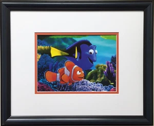 "Buscando a Nemo" - Walt Disney NUEVAMENTE impresión artística enmarcada personalizada Disneyland - Imagen 1 de 3
