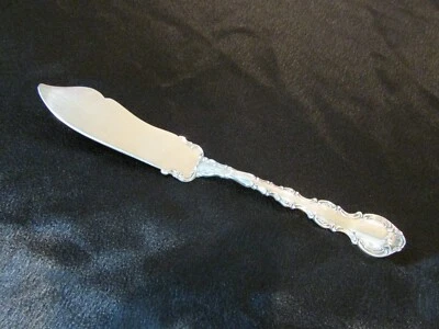 Cuchillo de mantequilla maestro de mango plano Gorham Sterling Strasbourg 1897 6 7/8" 1,4 oz Foto 1 de 4
