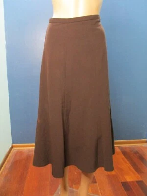 Talla 14 Falda Marrón Cremallera Lateral Línea A de KIM ROGERS - DAÑADA Foto 1 de 4