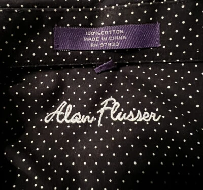 Camisa de manga larga 100 % algodón Alan Riverer para hombre talla XL Foto 1 de 4