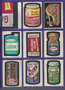 WACKY PACKAGES 1973 SERIES 2 COMPLETE SET MIXED TAN WHITE BACK
