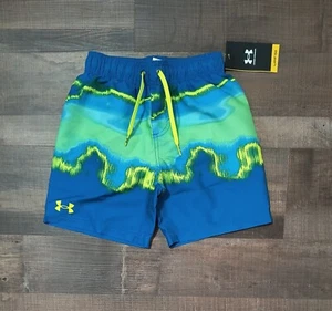 New! Boy's Under Armour Logo Swim Trunks Size Small 8 - Picture 1 of 3