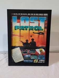 Lost Patrol Raro Amiga Atari St PUBLICIDAD ANUNCIO JUEGO PÓSTER A4 8X12" - Imagen 1 de 4