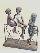 Metal and Resin “Friends” Sculpture