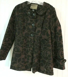 MAC & JAC JACKET BROWN & BLACK SIZE 10 - Picture 1 of 5