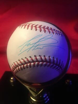 Mark Prior Signed Baseball Autographed in Case Chicago Cubs 2002-2007 - Image 1 of 4
