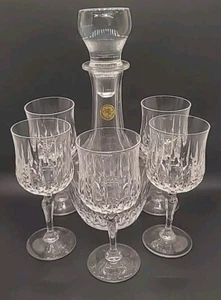 Cristal D"Arques J G Durand Crystal Wine Decanter & 5 glasses - Picture 1 of 8