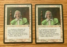 2 count lot of HAZDUHR THE ABBOT - Homelands - Magic the Gathering MTG