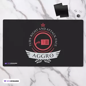 Aggro Life V1 - Magic the Gathering TCG Playmat Custom MTG Funny Play Mat Red - Picture 1 of 6