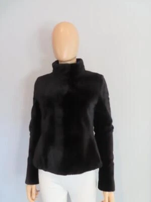 J. Mendel Black Dyed Mink Reversible Padded Jacket Size US 2 - Image 1 of 4
