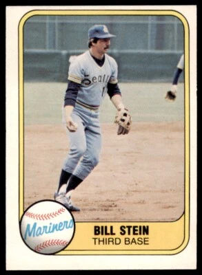 1981 FLEER BILL STEIN . SEATTLE MARINERS #605 - Image 1 of 2